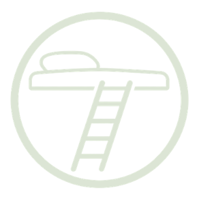 Symbol: Leiter an einer Liegefläche